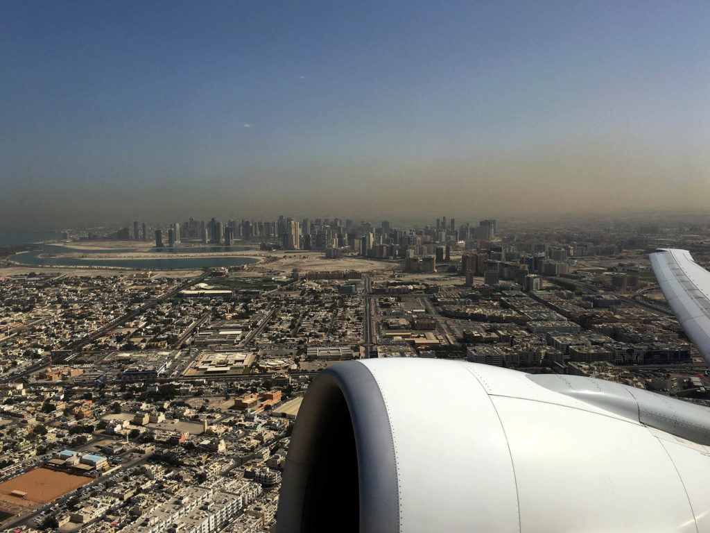 Dubai aus dem Flugzeug