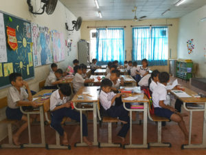 Enfants à l'école de la Maison Chance, Ho Chi Minh City, Vietnam